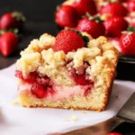 Buttery Strawberry Crumb Cake