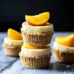Mini Peach Cheesecakes