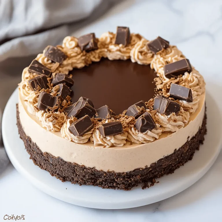 No Bake Peanut Butter Cup Cheesecake