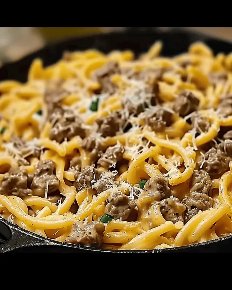 Beef and Garlic Butter Pasta recipe