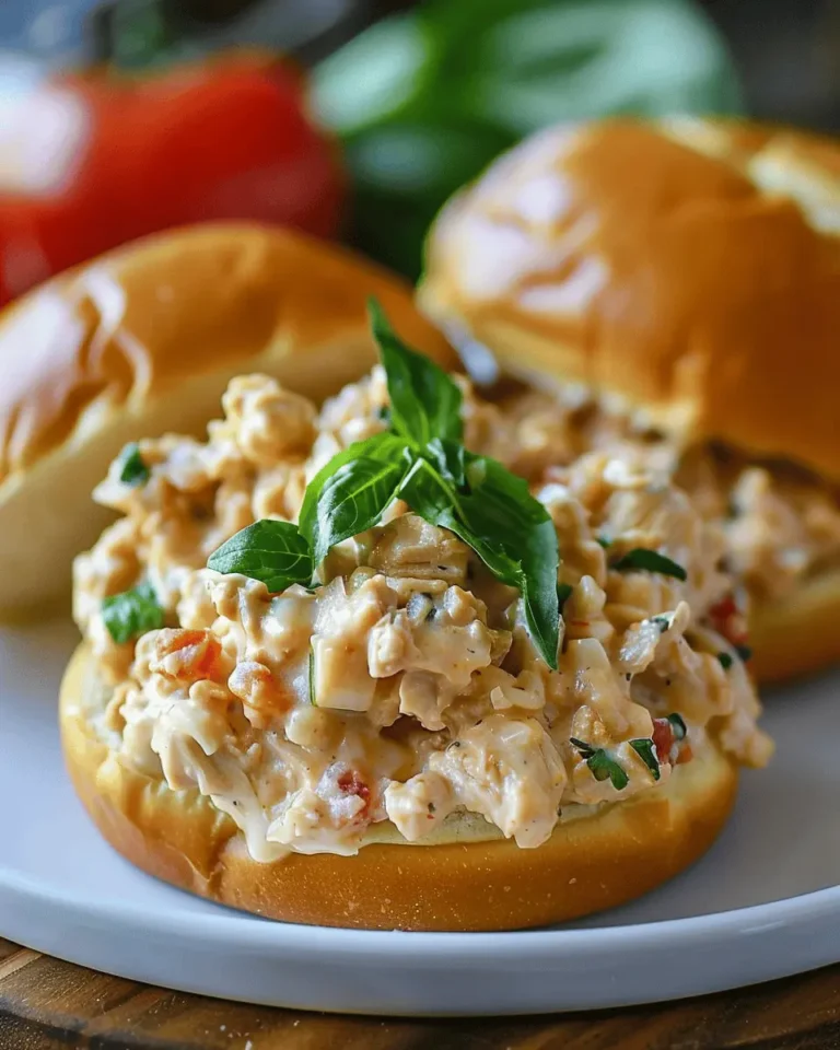 Chicken Alfredo Sloppy Joes