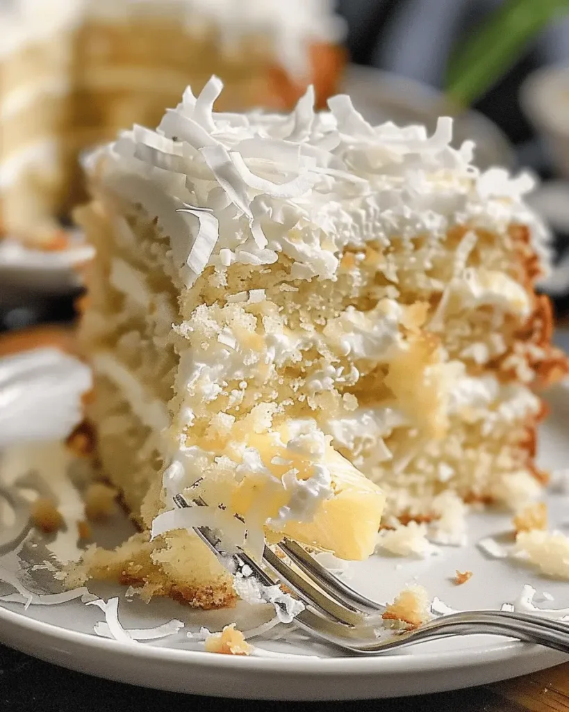 Coconut Cake with Pineapple Filling: A Tropical Delight for Your Table