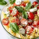 Creamy Caprese Pasta Salad