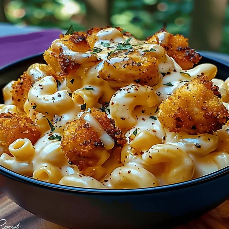 Creamy Honey Pepper Chicken Mac and Cheese Delight