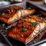 Crispy Honey Garlic Glazed Salmon Recipe
