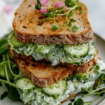 Easy Cucumber Salad Sandwiches