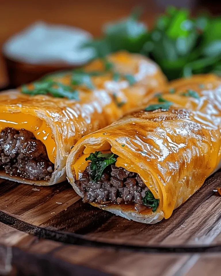 Easy Garlic Butter Beef Cheeseburger Rollups