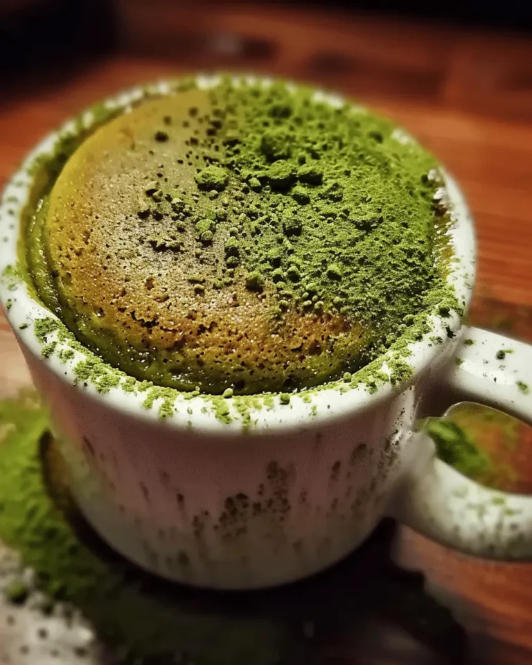 Easy Matcha Mug Cake Recipe