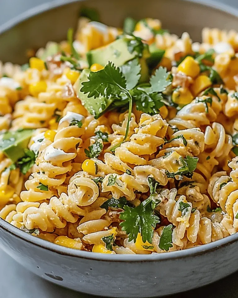 Easy Mexican Street Corn Pasta Salad