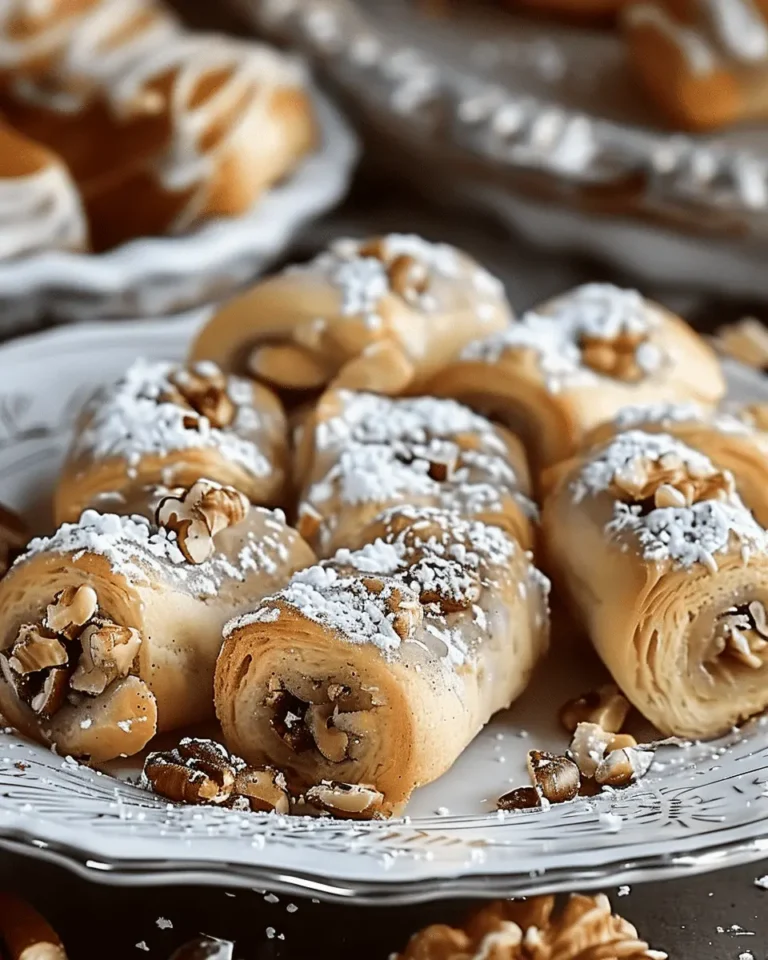 Italian Nut Roll Cookies