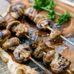 Marinated Grilled Mushroom Skewers