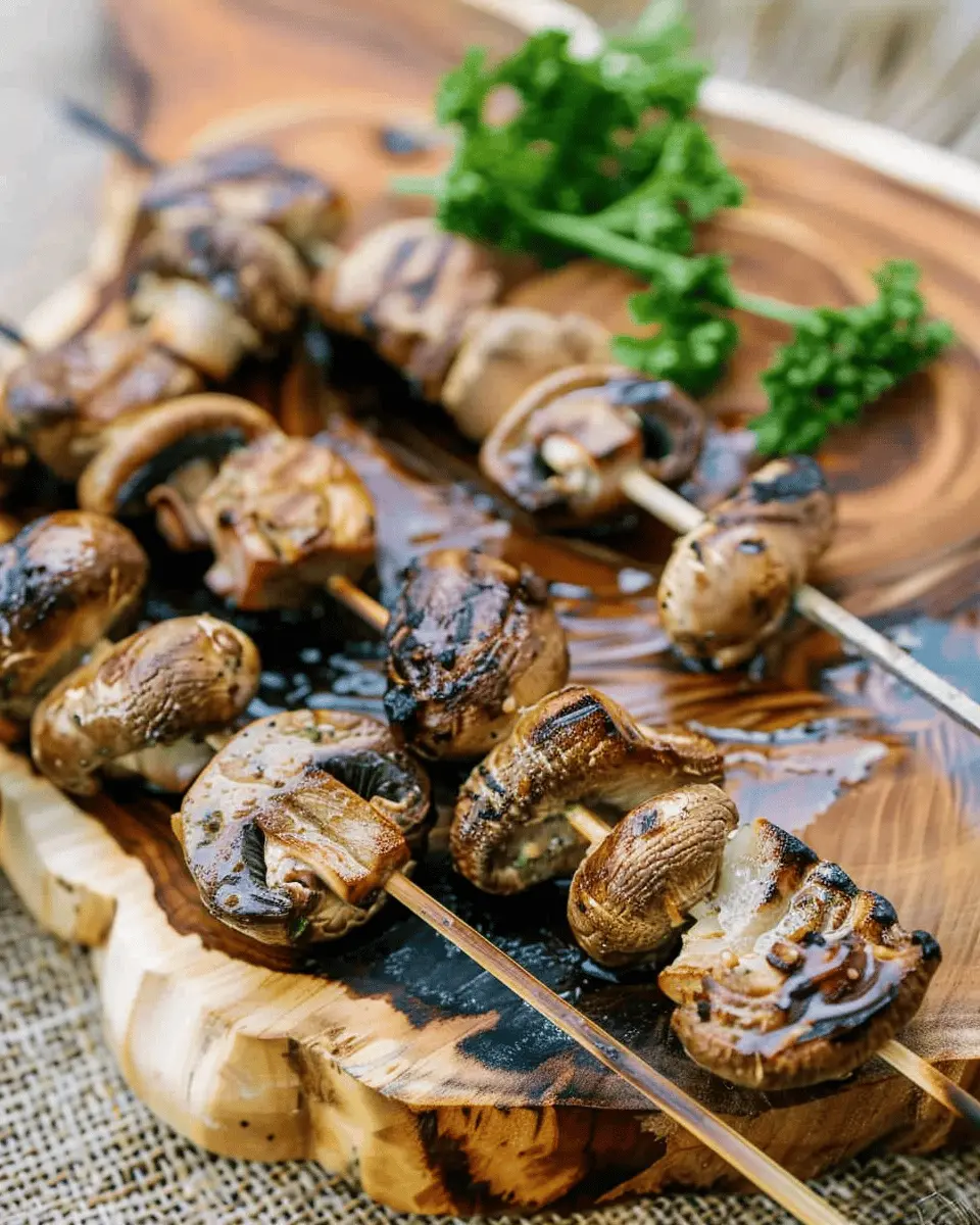 Marinated Grilled Mushroom Skewers: The Best Summer Treats