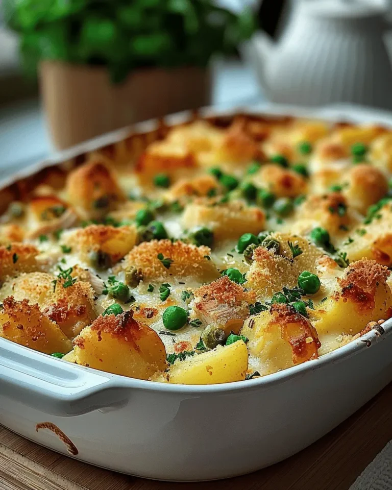 Spring Veggie Loaded Chicken Potato Casserole