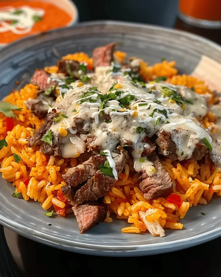 Steak Queso Rice : A Flavorful Recipe