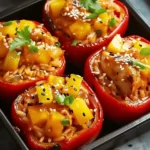 Teriyaki Pineapple Chicken Stuffed Peppers are a must-try!