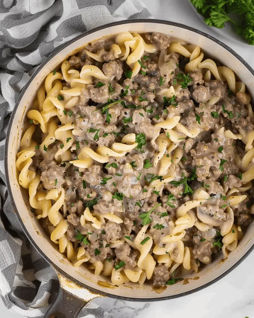 The Best Hamburger Stroganoff Recipe