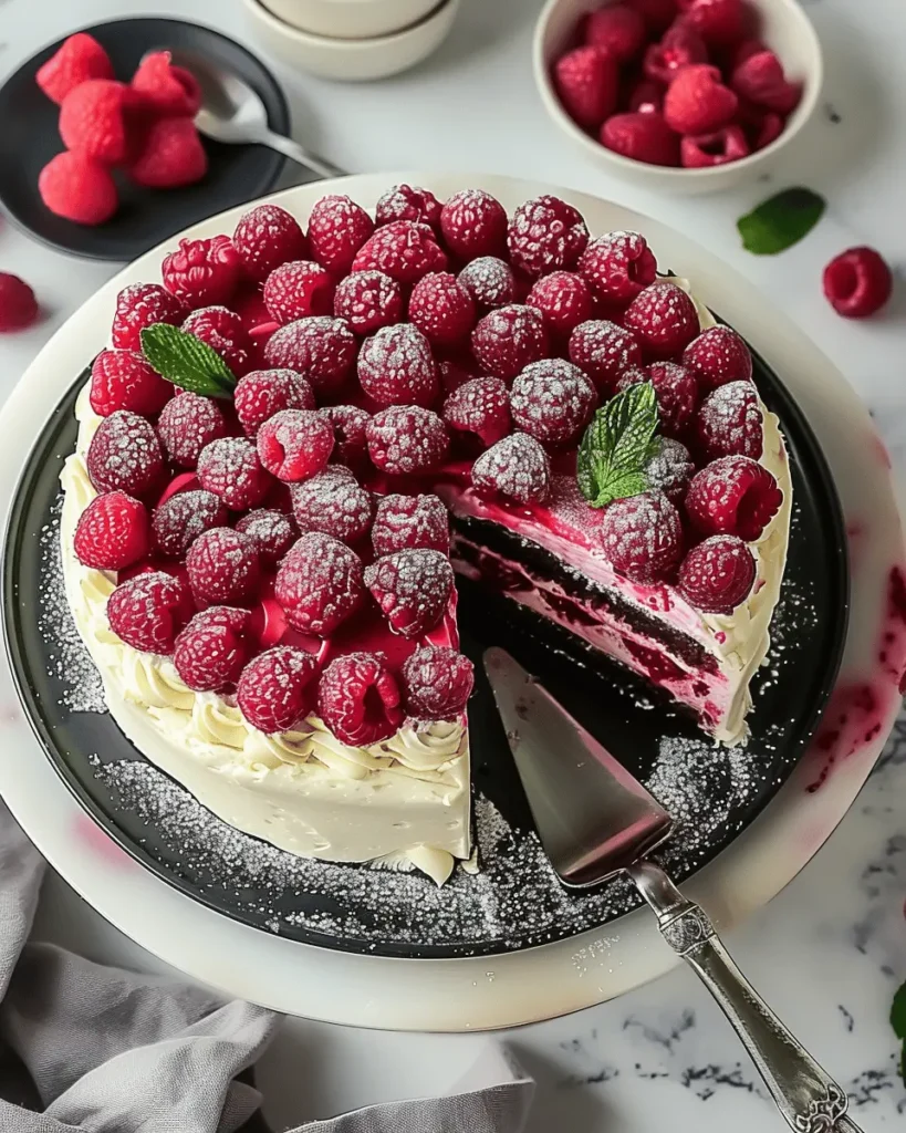 White Chocolate Raspberry Dream Cake