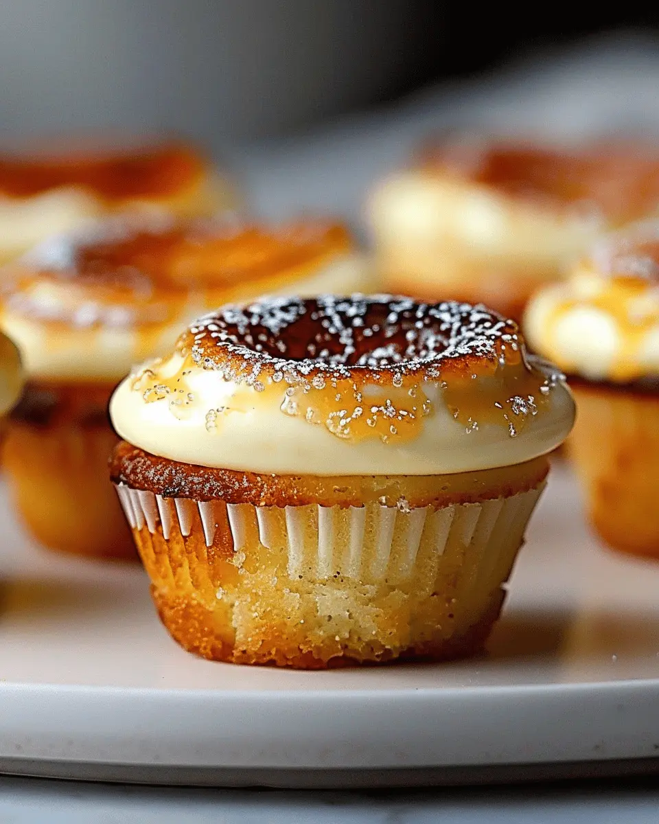 Vanilla Bean Crème Brûlée Cheesecake Cupcakes: The Best Indulgent Treat