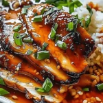 Caramelised Soy Chicken in Garlic Ginger Broth with Rice