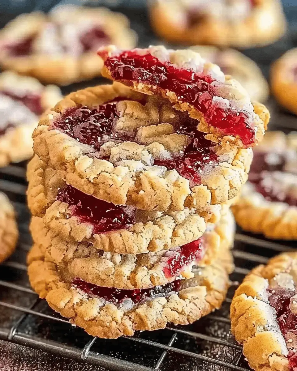 Buttery Raspberry Crumble Cookies: Irresistibly Sweet Jam Filling