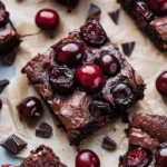 Roasted Chocolate Cherry Brownies