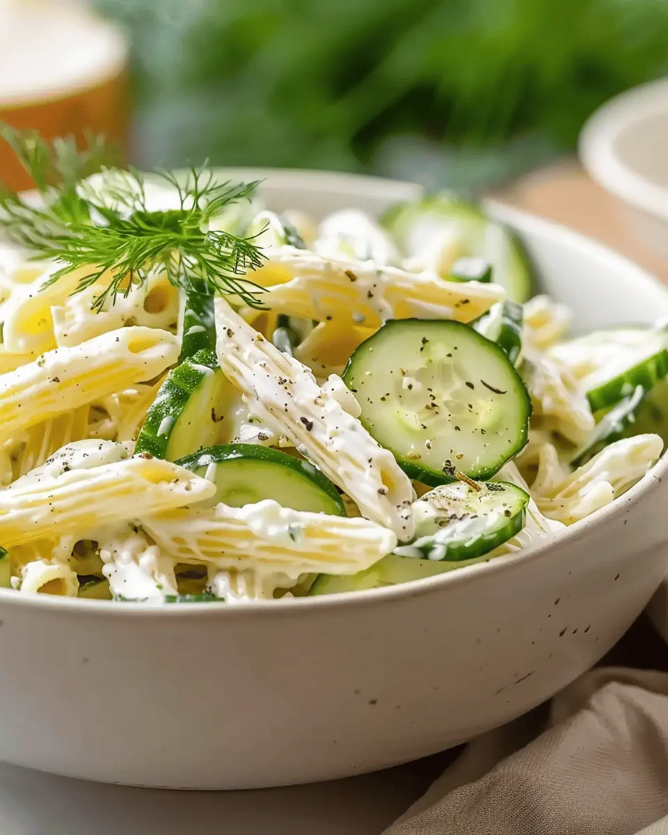 Healthy Cucumber Pasta Salad: A Refreshing Twist with Turkey Bacon