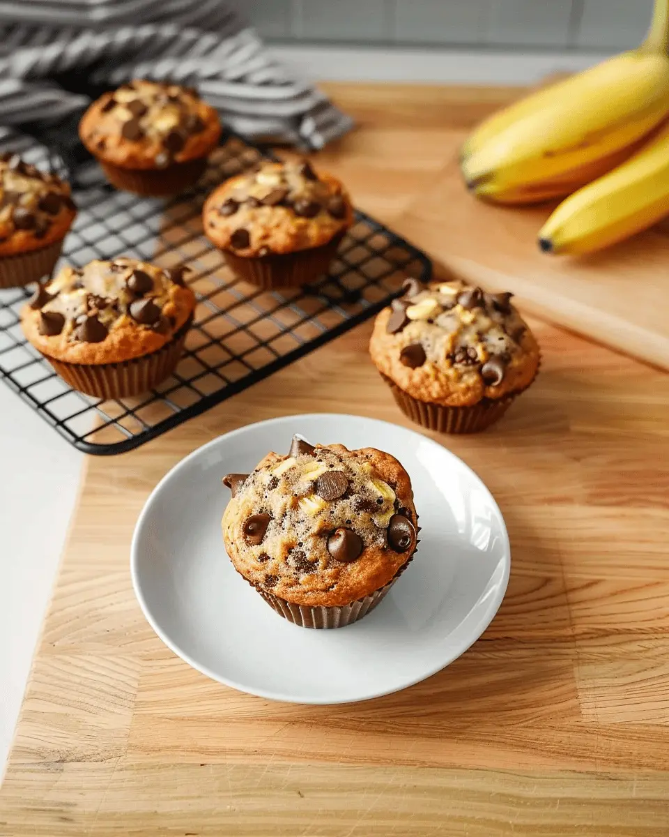 Banana Chocolate Chip Yogurt Muffins: The Best Easy Recipe