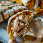 Cheesy Garlic Chicken Wraps