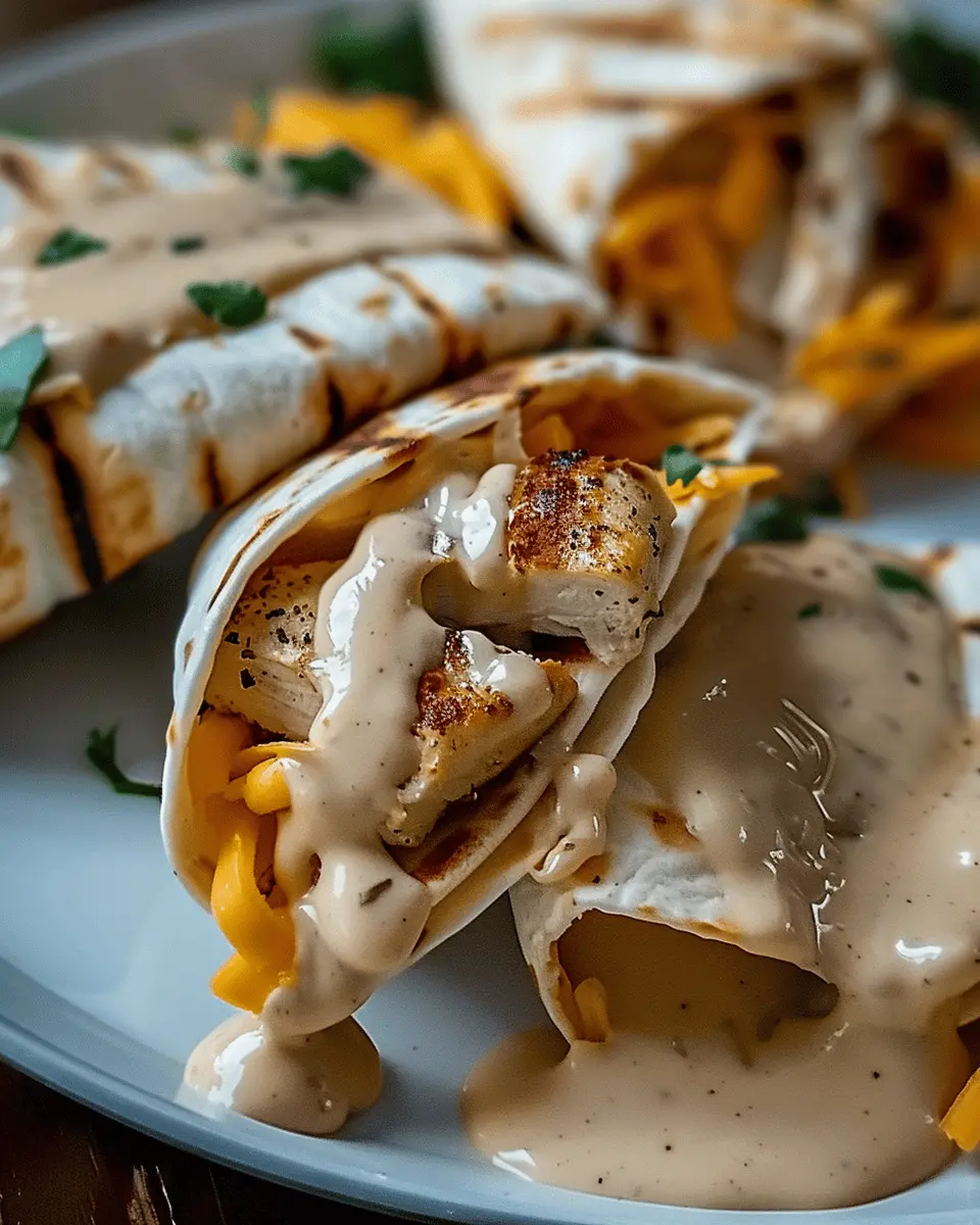 Cheesy Garlic Chicken Wraps: Easy & Indulgent Weeknight Delight