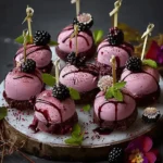Forbidden Forest Blackberry Cheesecake Pops