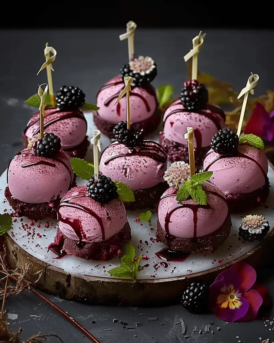 forbidden forest blackberry cheesecake pops: indulgent summer treat