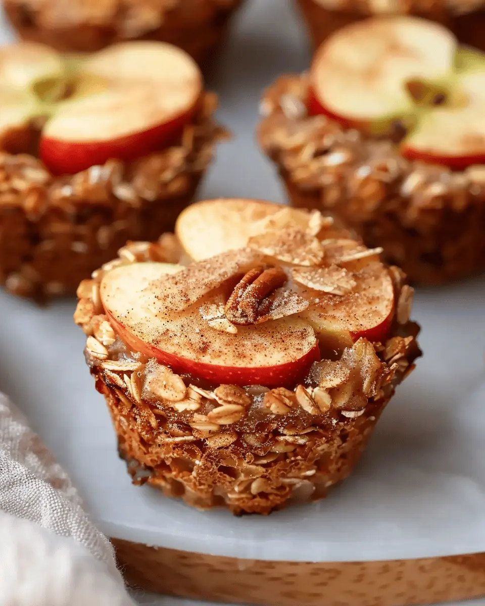 Tasty Baked Apple Cinnamon Oatmeal Cups for a Cozy Morning