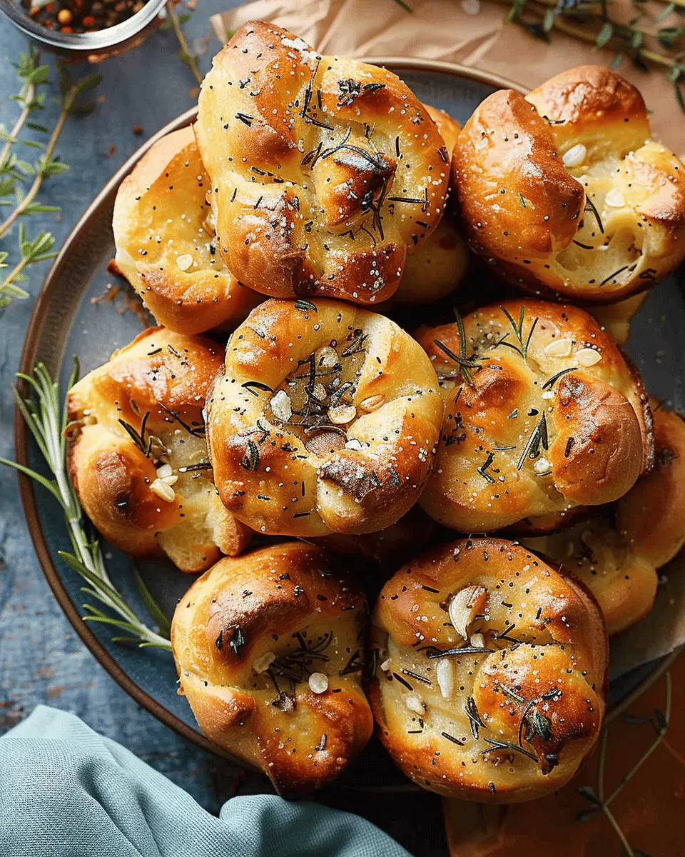 Golden Crust Garlic Rosemary Focaccia Muffins: Easy and Joyful Treats