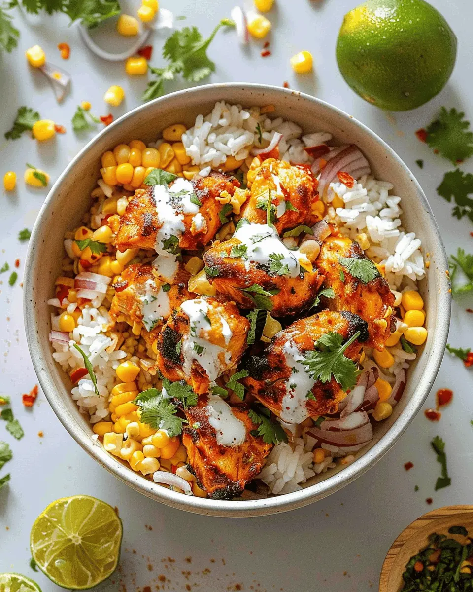 Delicious Street Corn Chicken Rice Bowl: A Flavorful Twist