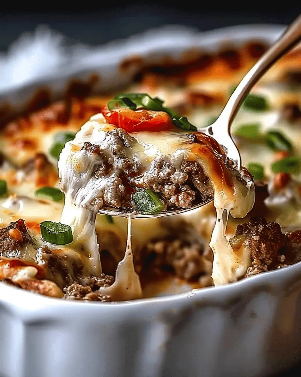 Low Carb Philly Cheesesteak Casserole with Turkey Bacon Bliss