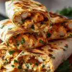 Ooey-Gooey Cheesy Garlic Chicken Wraps You’ll Devour