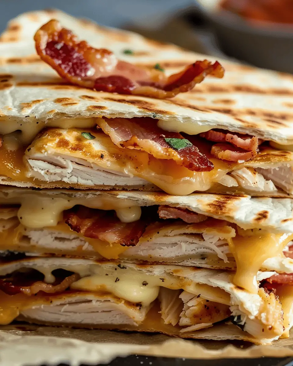 Easy Chicken Bacon Ranch Quesadilla: A Family Favorite Delight