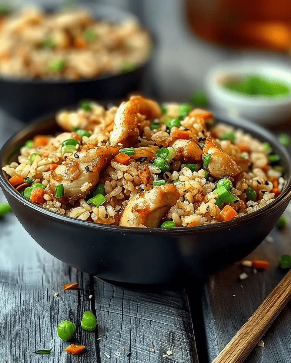 High Protein Crispy Garlic Chicken Fried Rice: Easy & Delicious