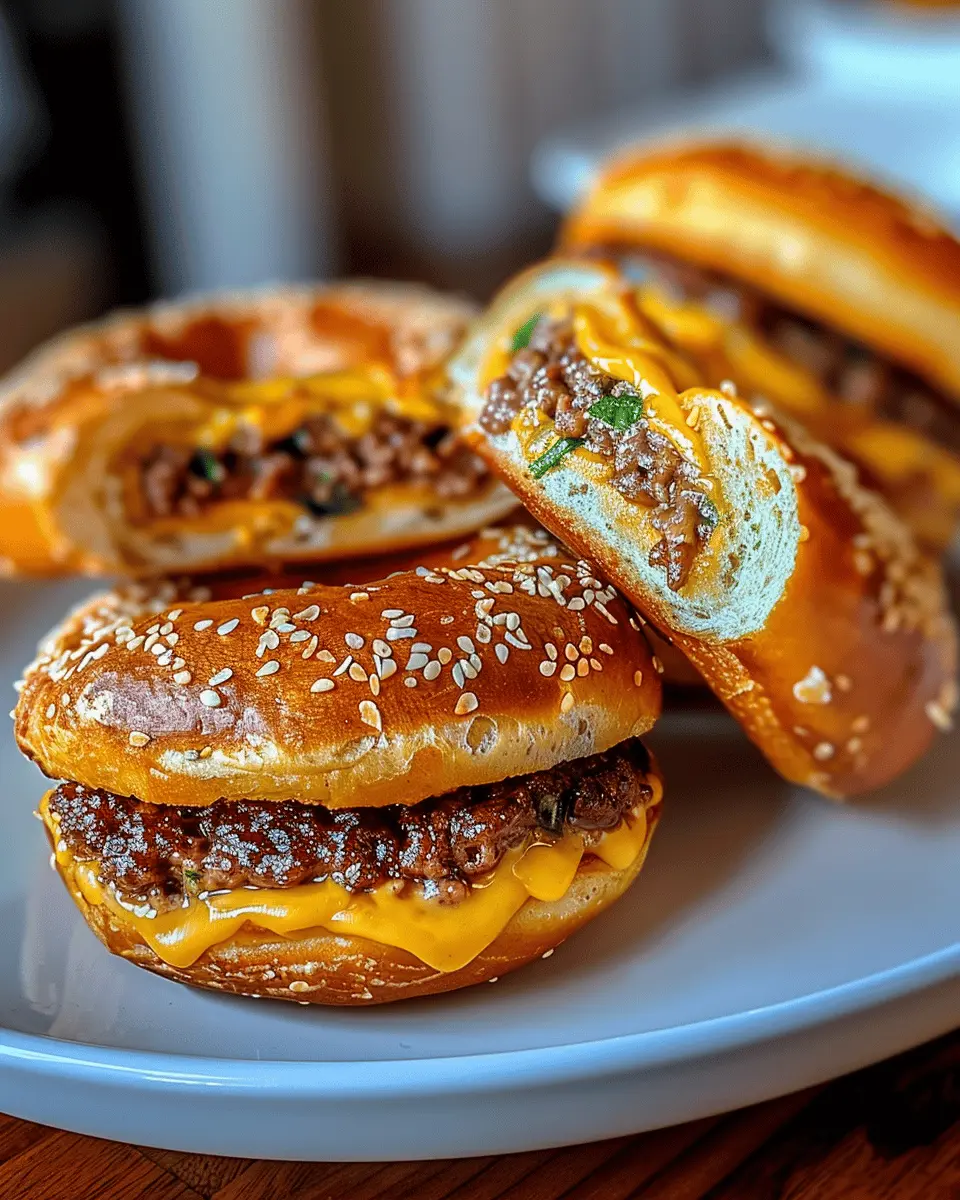 Cheeseburger Pretzel Bombs You’ll Crave All Week with Turkey Bacon