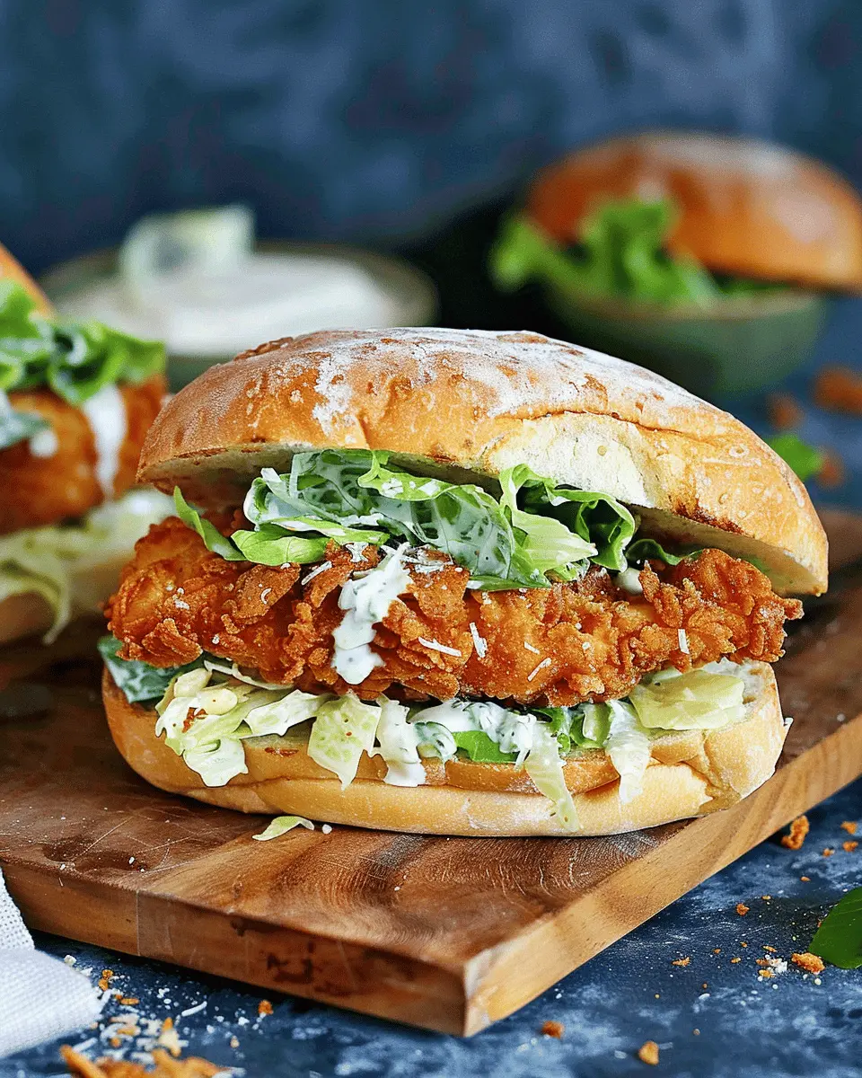 Crispy Chicken Caesar Sandwich with Turkey Bacon: A Tasty Twist