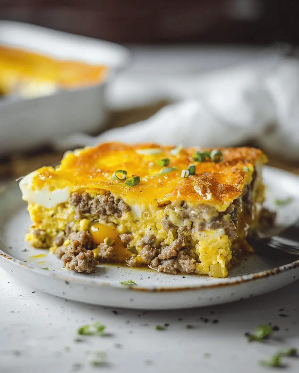 Ground Beef Egg Breakfast Casserole: Easy Comfort Food Delight