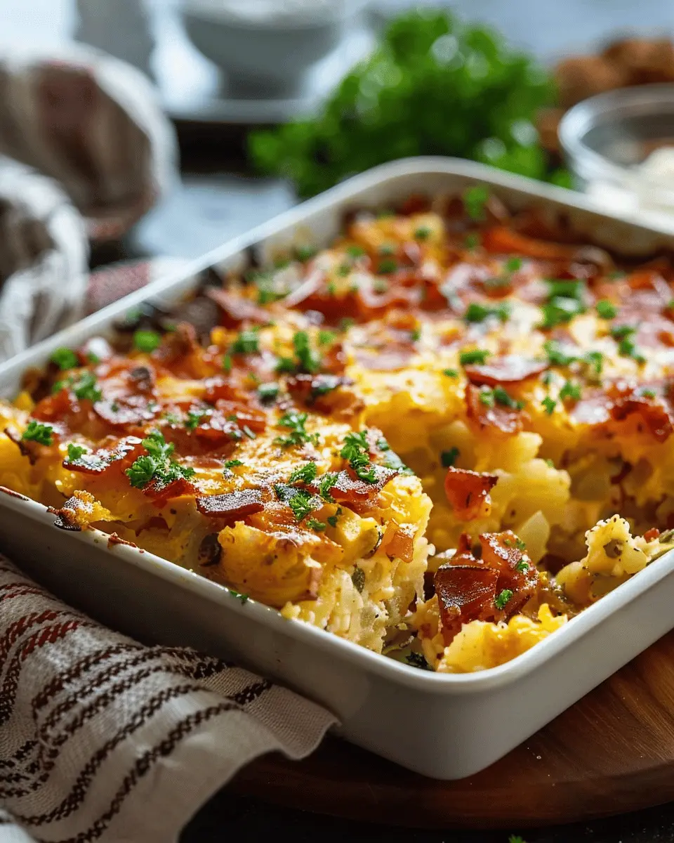Hashbrown Breakfast Casserole: The Best Ultimate Recipe with Turkey Bacon and Chicken Ham