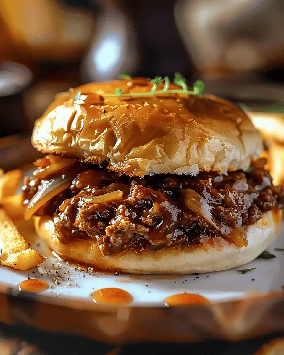 Irresistible French Onion Beef Sloppy Joes: A Delicious Twist