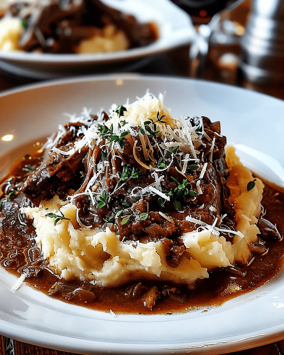 Short Rib Ragu with Parmesan Mashed Potatoes: A Comforting Delight