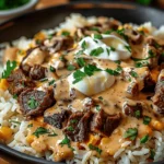 Steak Queso Rice