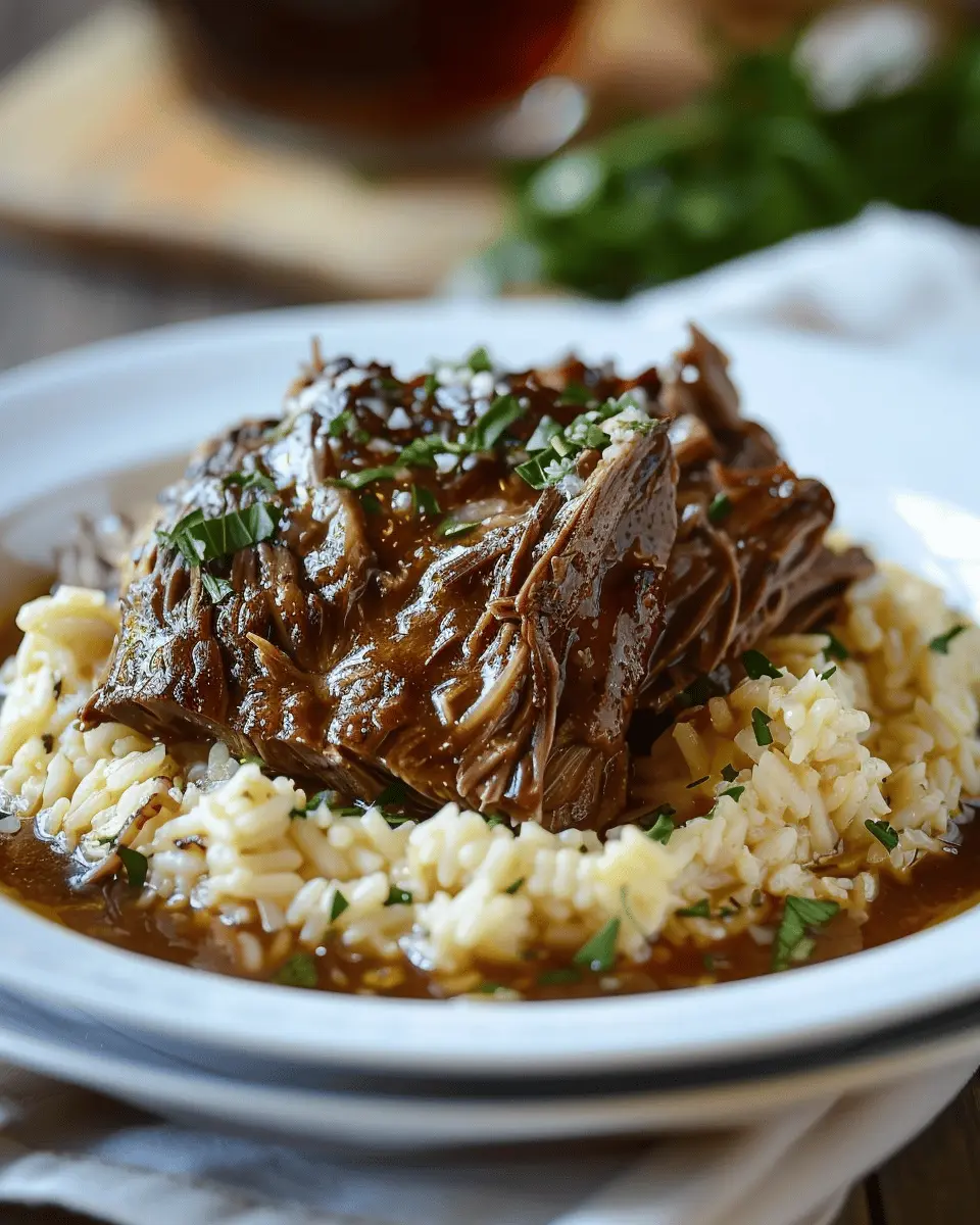 Italian Pot Roast & Parmesan Risotto: A Comforting Indulgence
