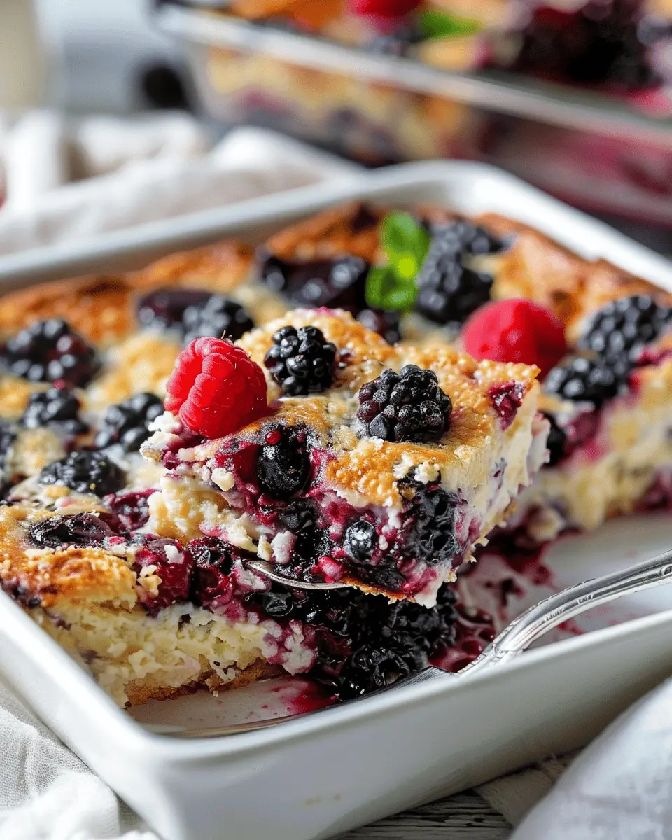 High Protein Triple Berry Bake: Best Healthy Breakfast Delight