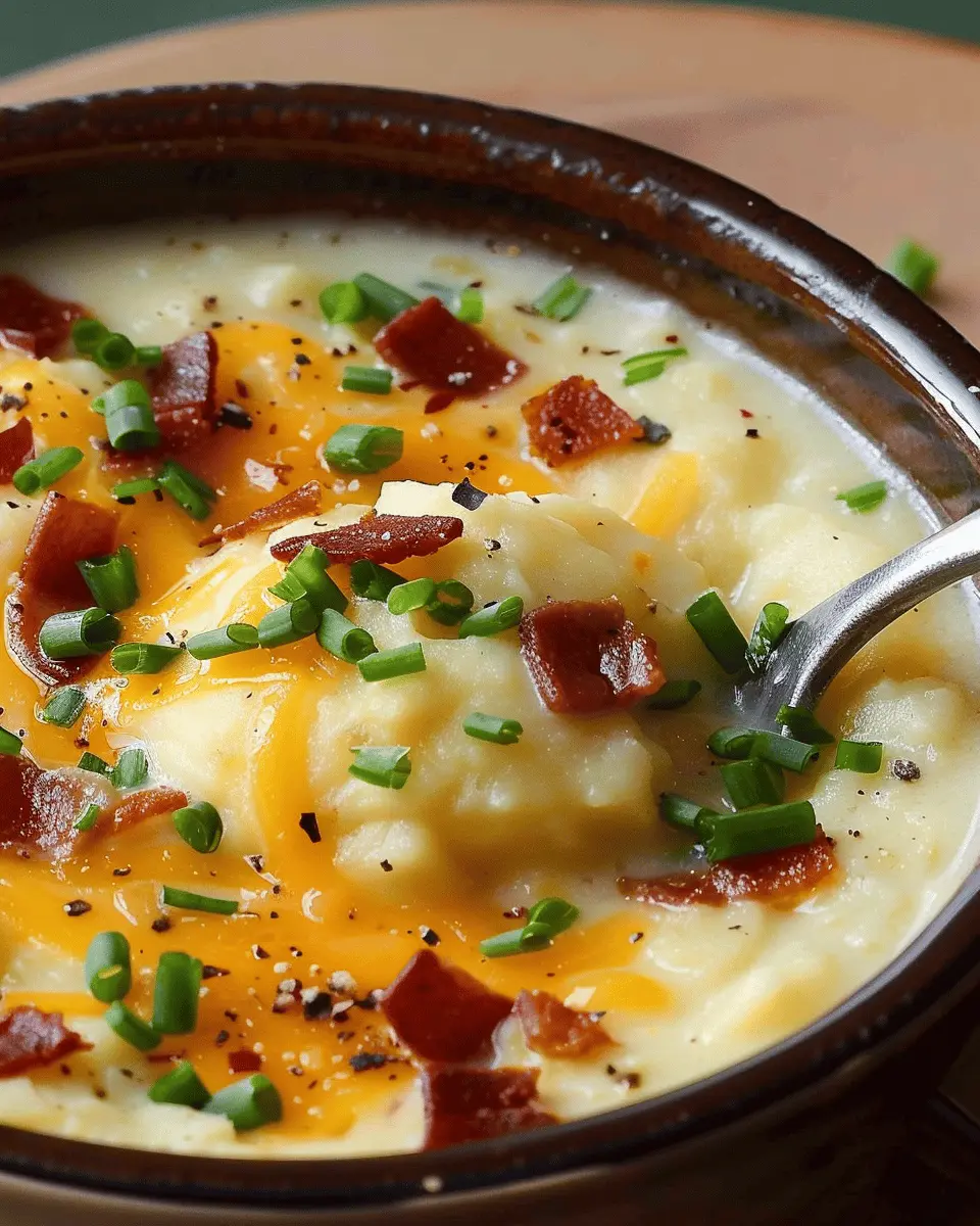 Loaded Baked Potato Soup: Indulgent Comfort with Turkey Bacon