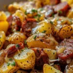 Cheesy Ranch Potatoes and Smoked Sausage
