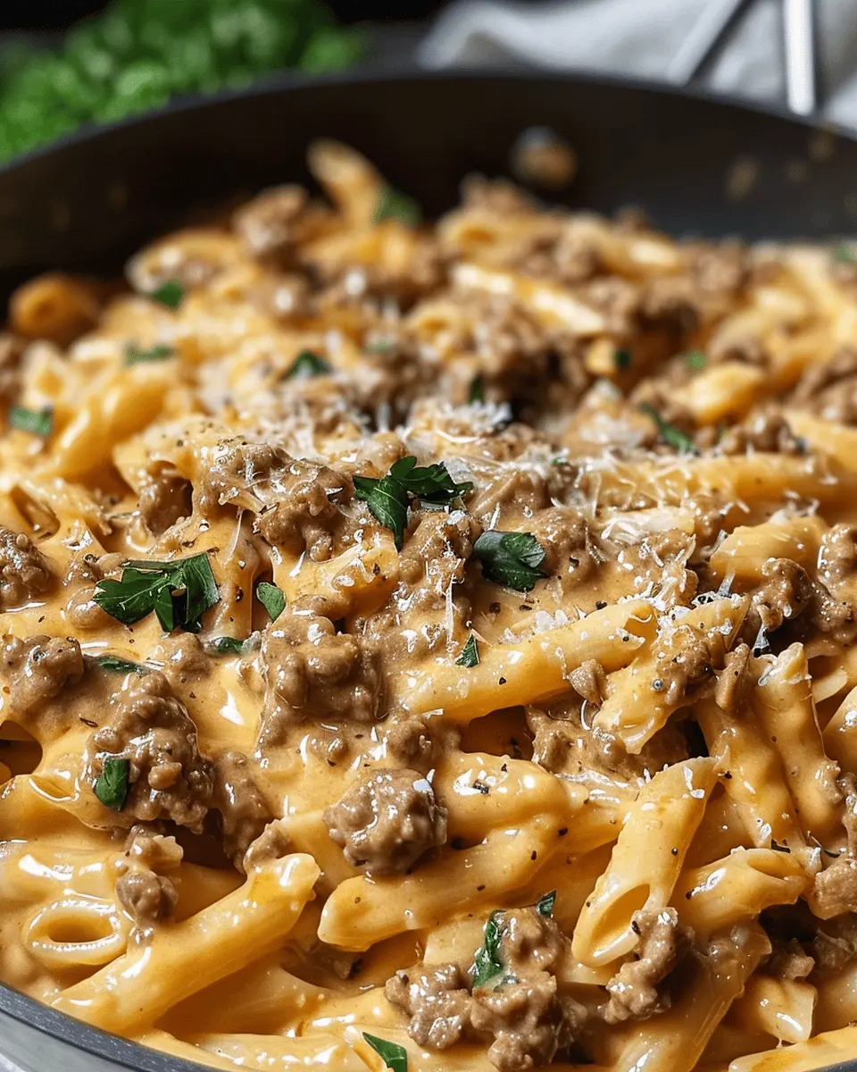 High Protein Creamy Beef Pasta: A Quick and Delicious Dinner
